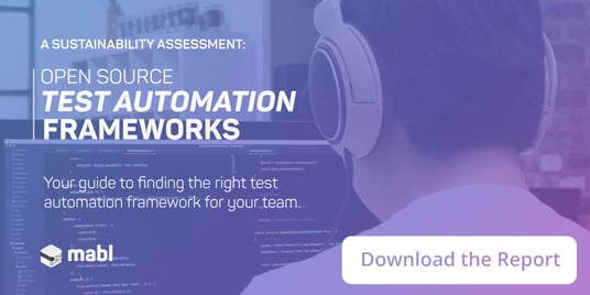 Open Source Testing Frameworks Sustainability Report