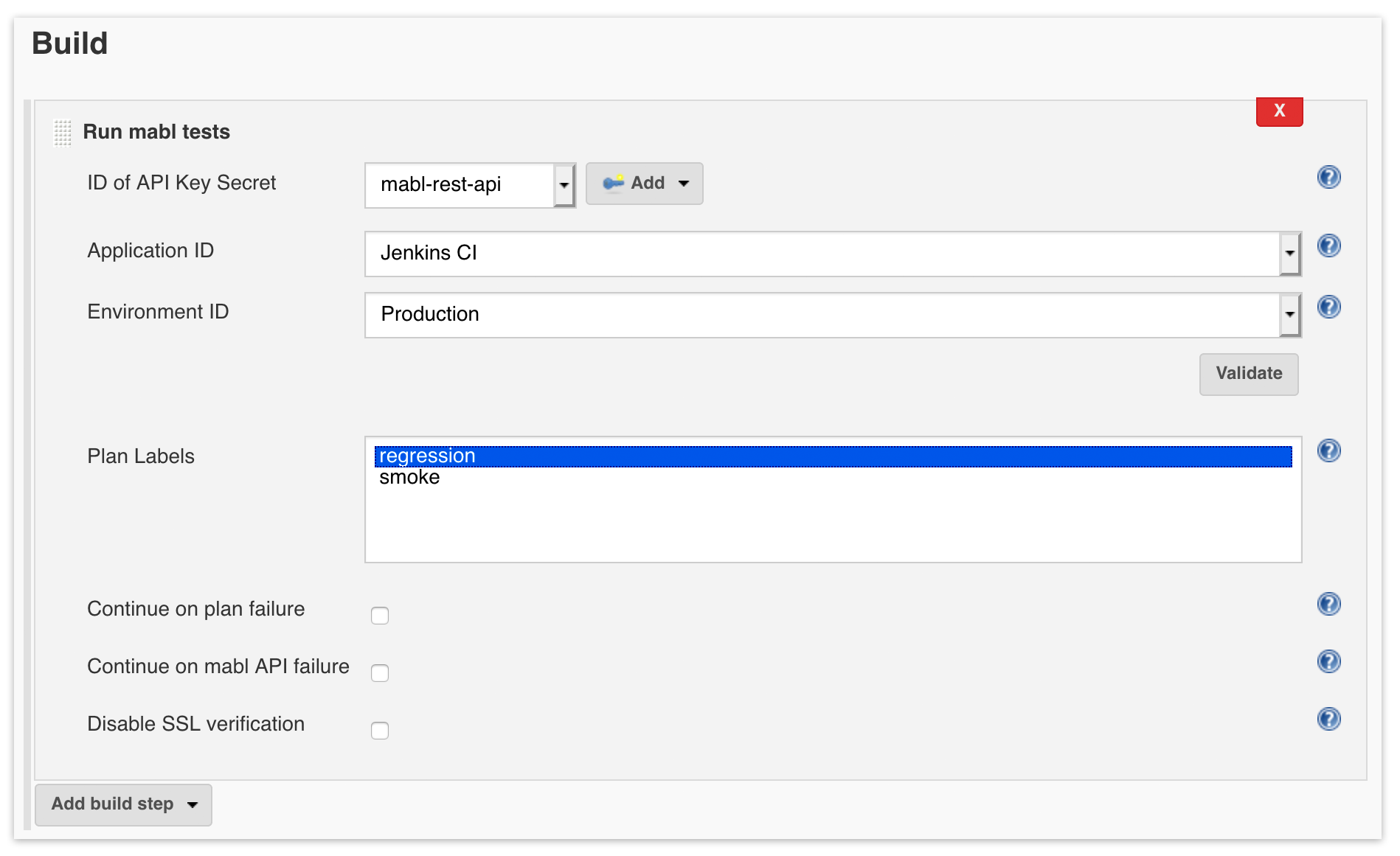 A screenshot showing that mabl and Jenkins accelerate development by allowing you to view mabl test results in Jenkin.